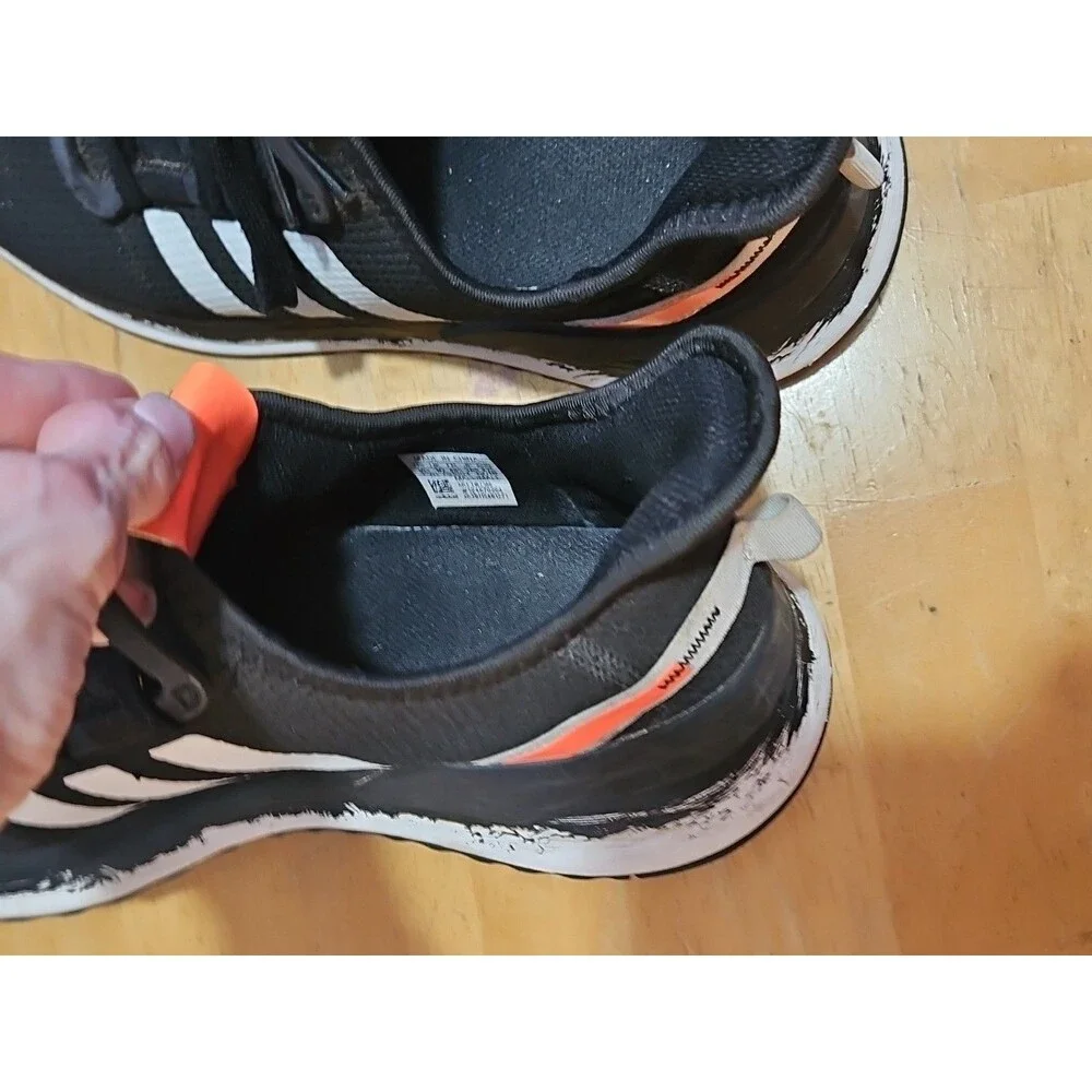 Adidas U Path Run Casual Sneakers From Finish Line Mens Size 10.5 Black & Orange